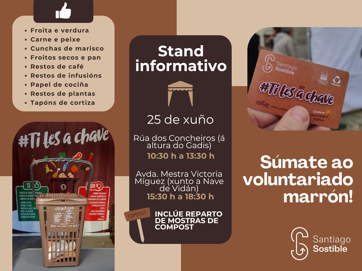 Volve á rúa o stand de #TiTesaChave para concienciar sobre a importancia da reciclaxe