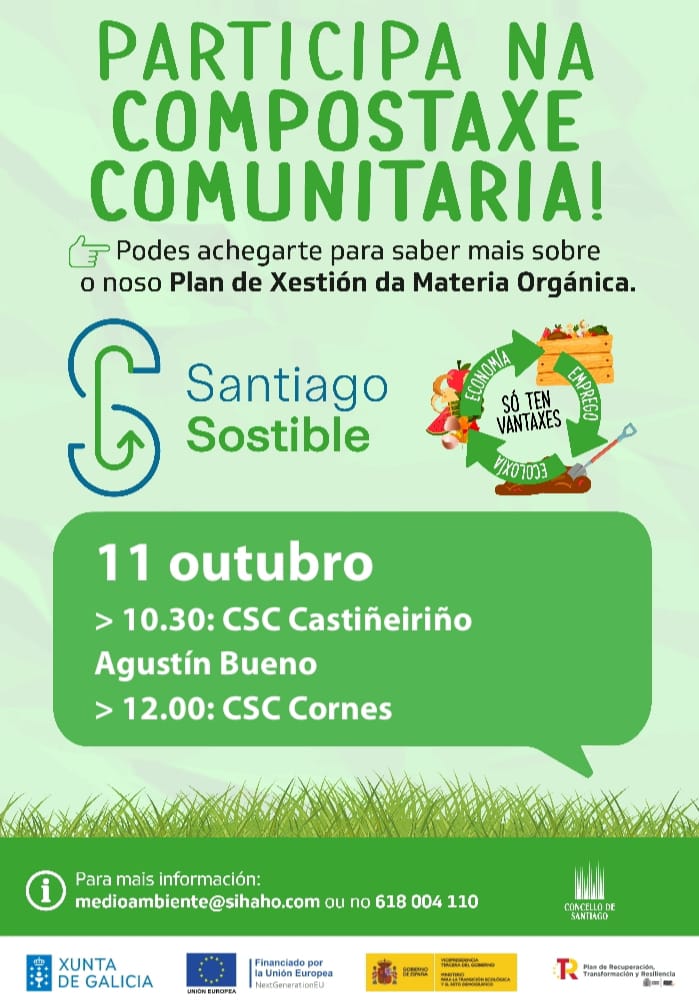 Nova acción informativa sobre compostaxe comunitaria